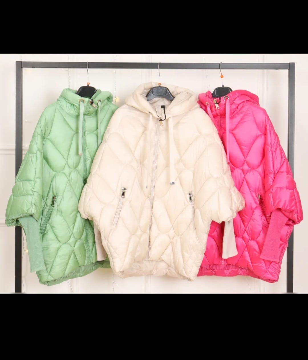 Doudoune Matelassée Oversize à Capuche