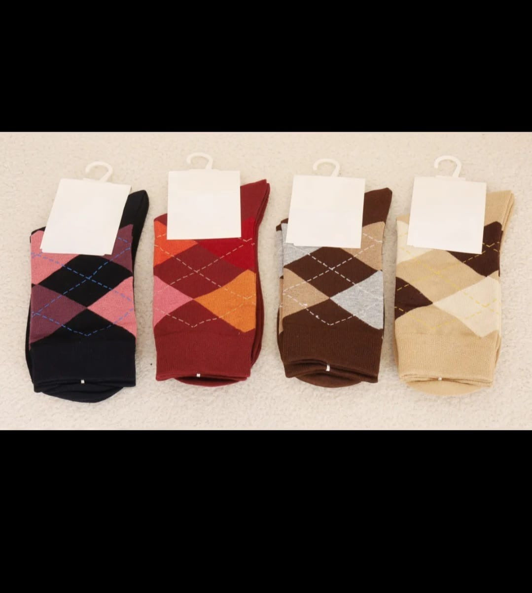 Chaussettes Losange Colorées