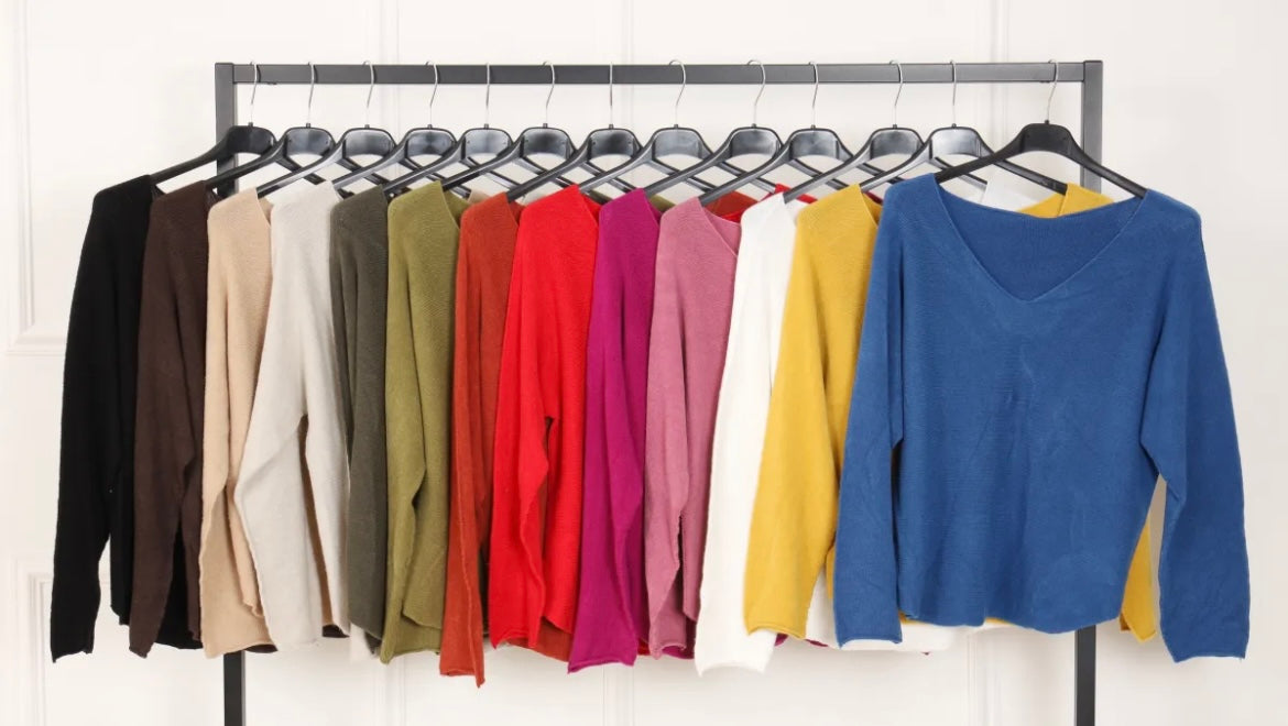 Pull col V – Confort et élégance