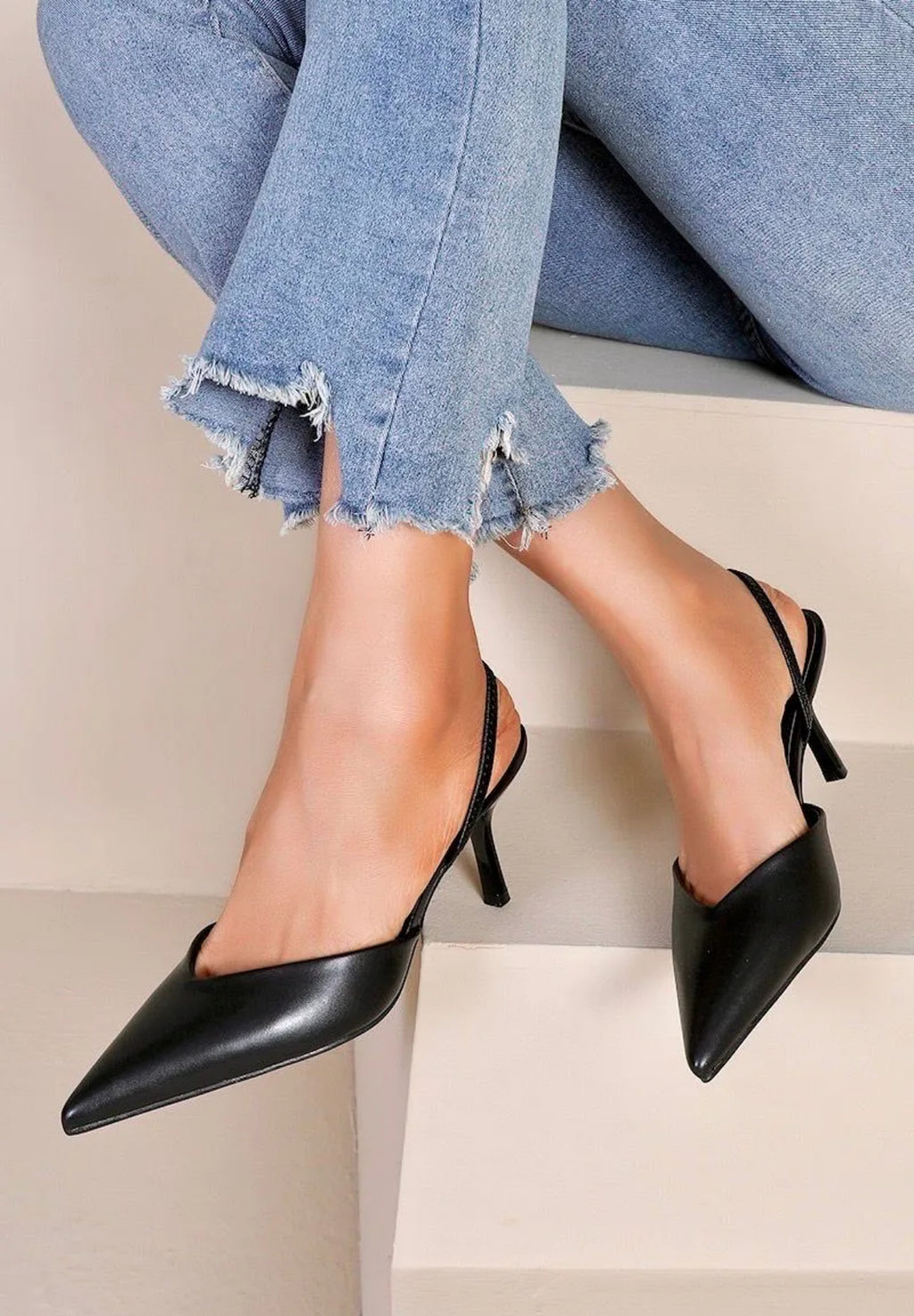 Escarpins slingback à talons – Élégance et confort