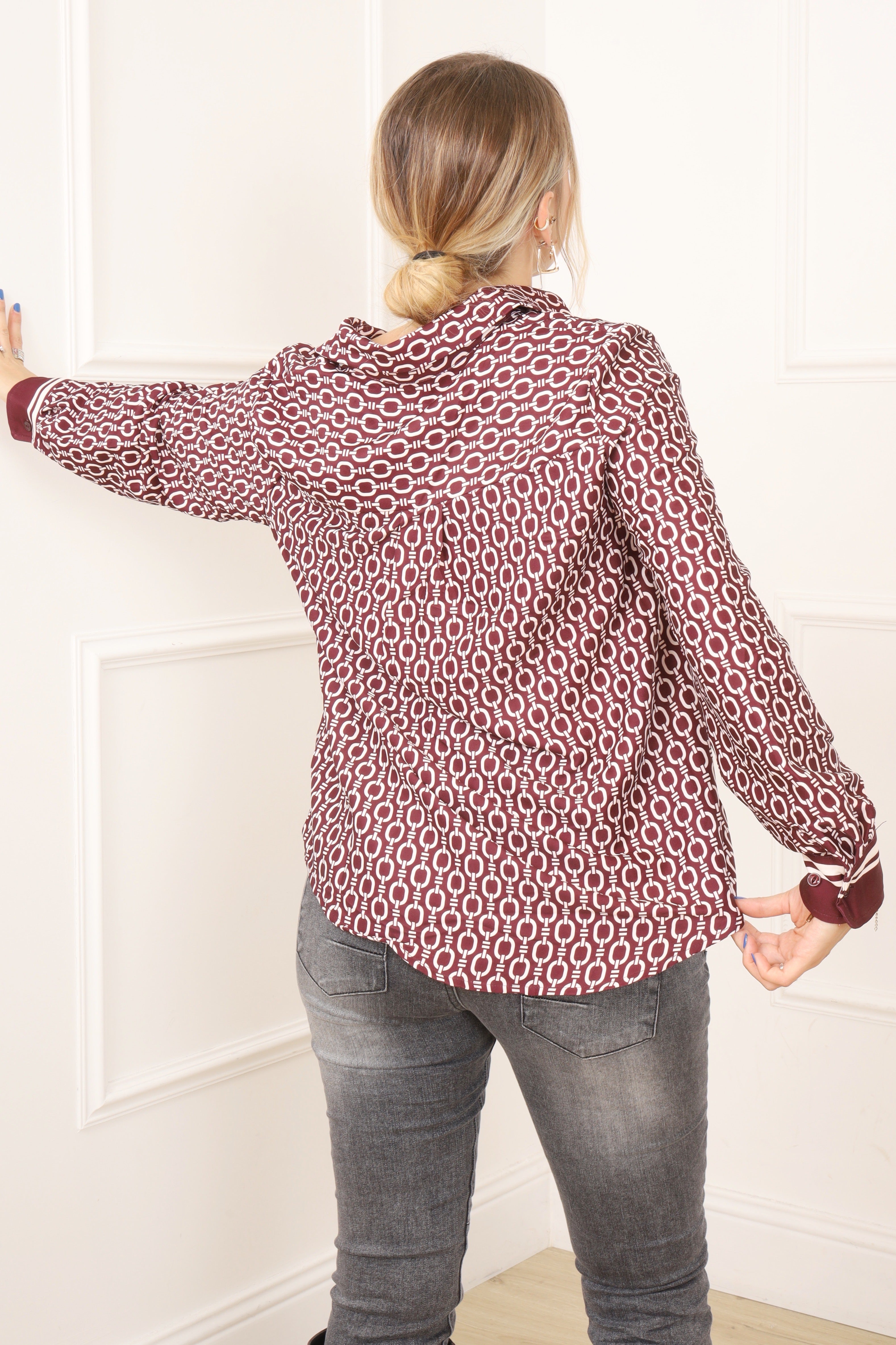 Chemise imprimée chaine