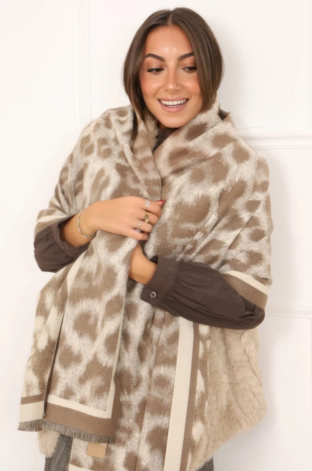 Écharpe Chaud Léopard - Art et Tradition