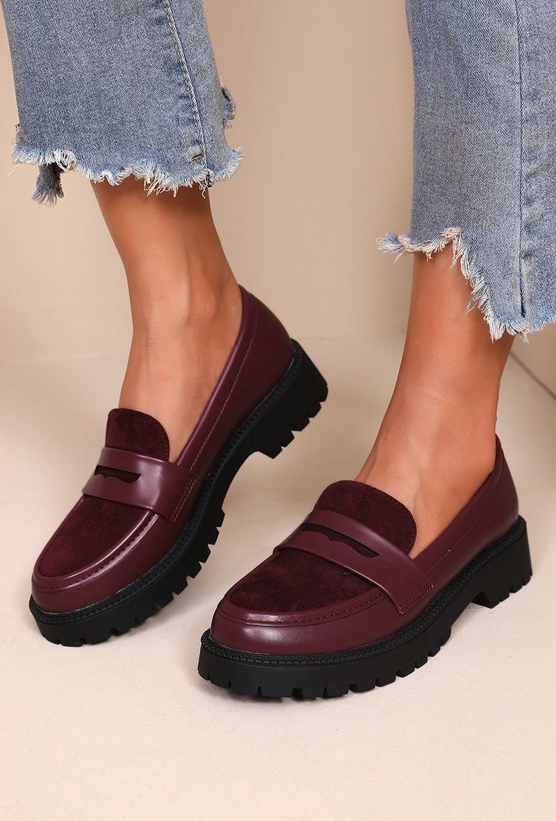 Mocassins à Semelle Épaisse - Style Loafers Tendance - Art et Tradition